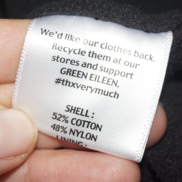 Eileen Fisher Black Coat XS - Picture 7 of 10